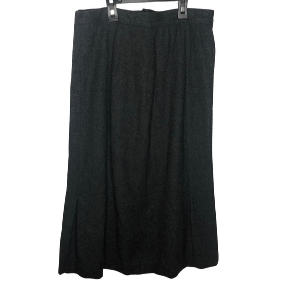 Vintage Miss Pendleton Dark Gray 100% Wool Skirt Waist 28 - Picture 3 of 11